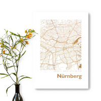 Nürnberg Karte Eckig