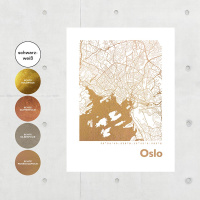Oslo Karte Eckig