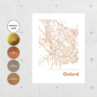 Oxford Karte Eckig