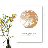 Rio de Janeiro Karte Rund