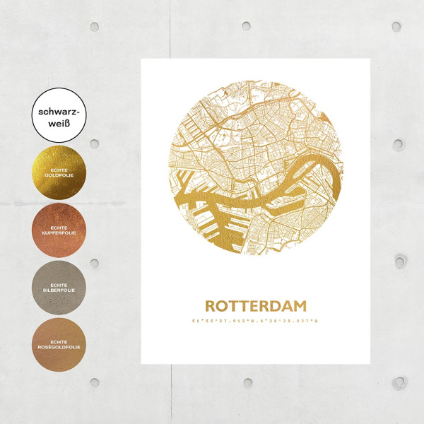 Rotterdam Karte Rund