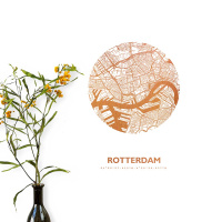 Rotterdam Karte Rund