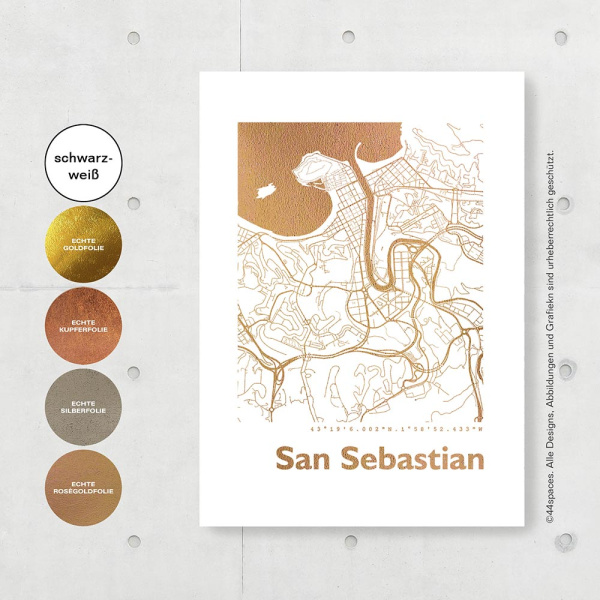 San Sebastian Map square