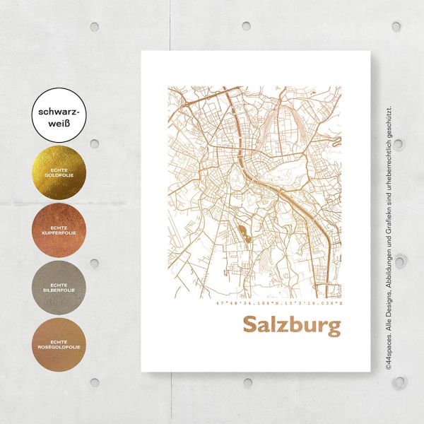 Salzburg Karte Eckig