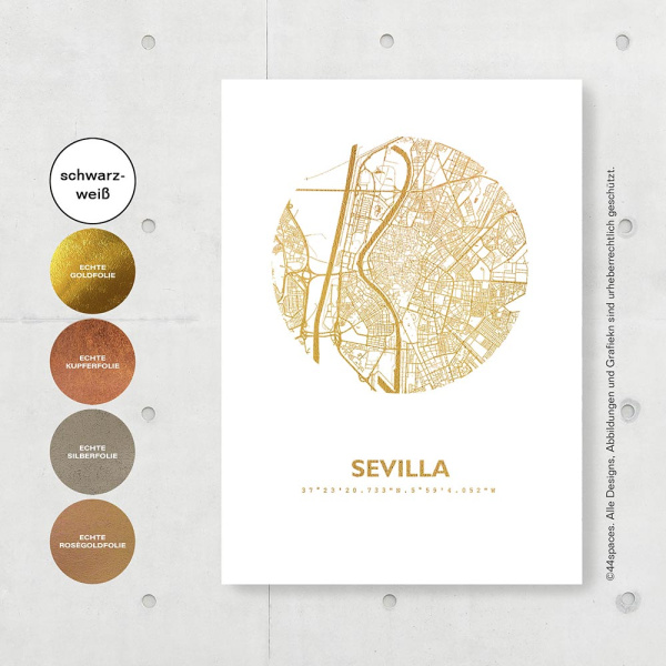 Sevilla Map circle
