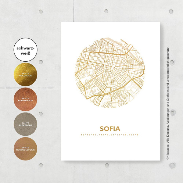 Sofia Map circle