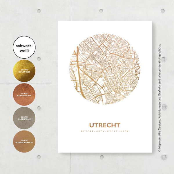 Utrecht Map circle