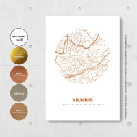 Vilnius Map circle