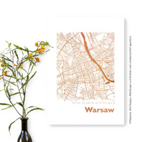 Warschau Karte Eckig