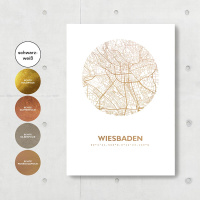 Wiesbaden Karte Rund