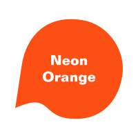 Shopper Canvas. Monogramm Neon-Orange