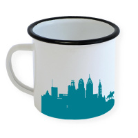 Philadelphia Enamel Mug Skyline