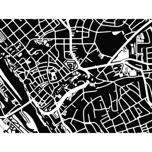 Hannover pillow. black | 16x25 in