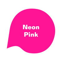 Amore Kissen 50x30 cm Neon-Pink