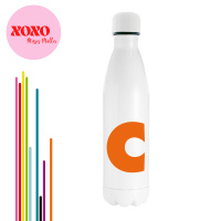 Drink bottle with bold Initial