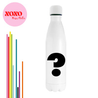 Drink bottle with bold Initial